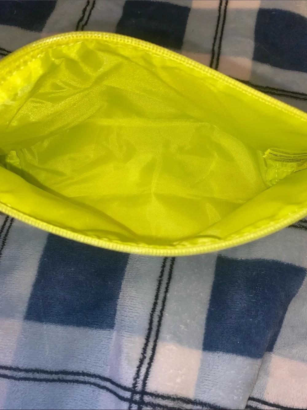 Clinique Floral Zip Pouch in Yellow, Blue & Orange